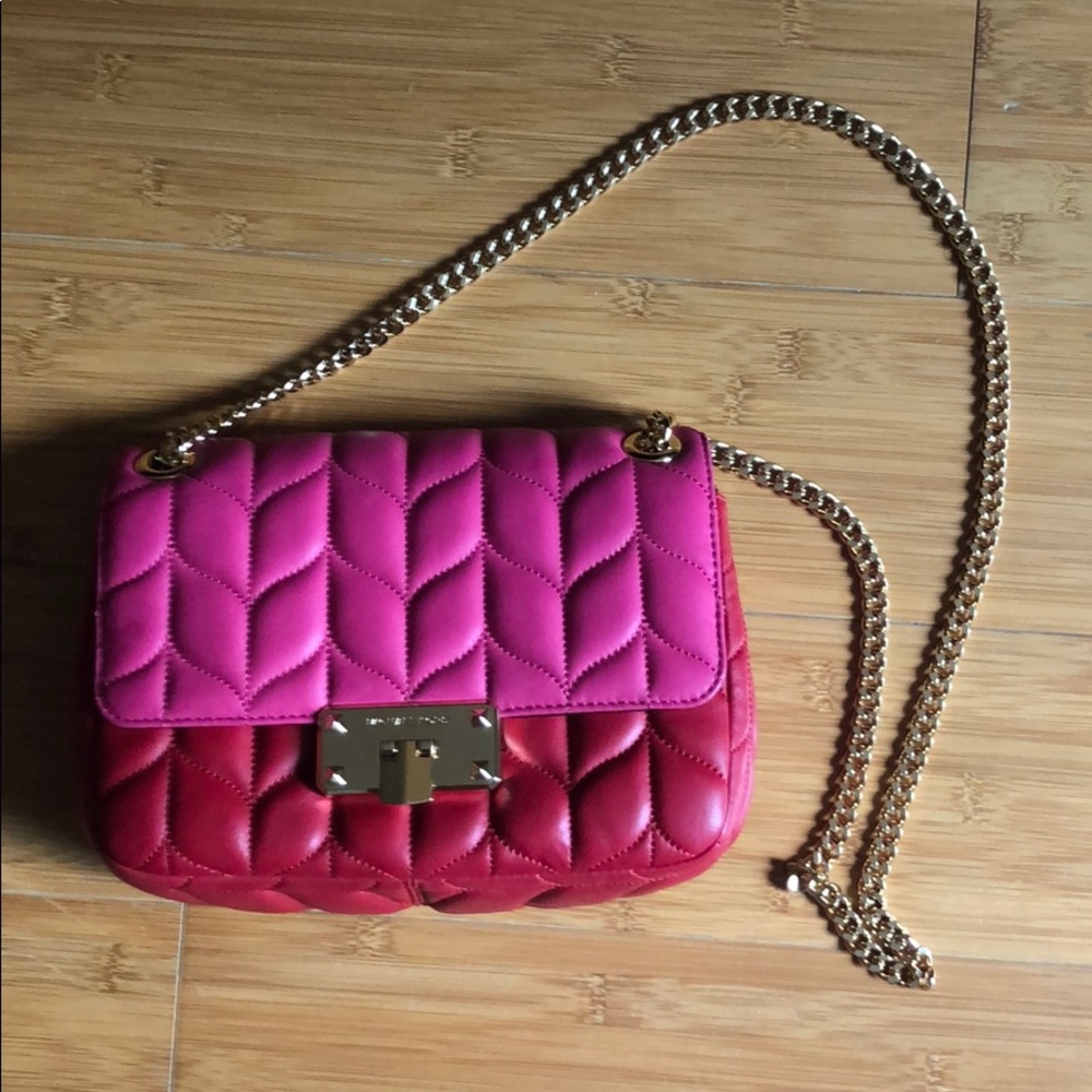 NWOT Red and pink Michael Kors crossbody